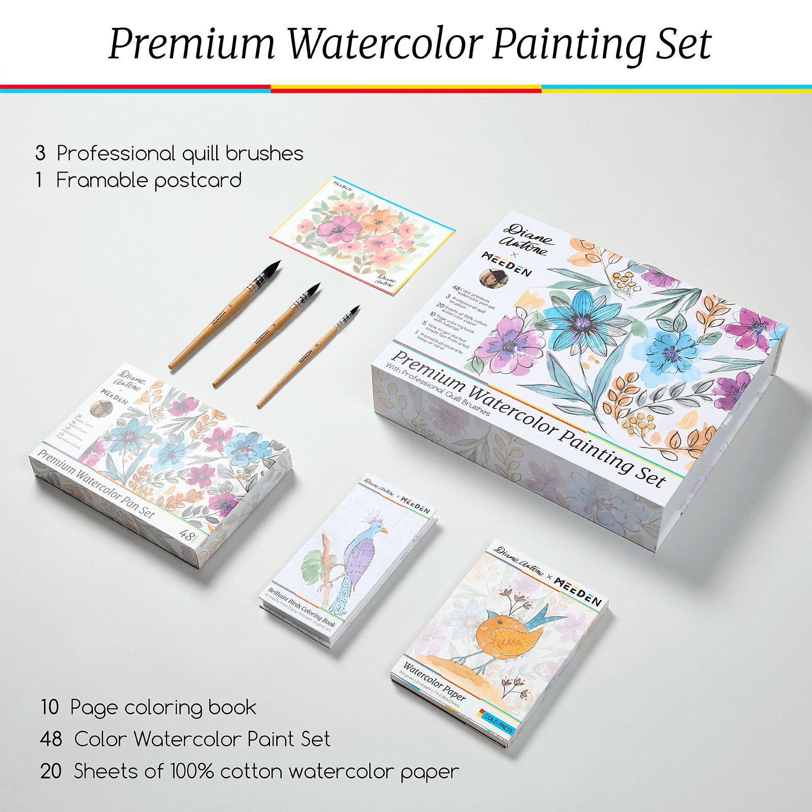 MEEDEN x Diane Antone Limited Edition Watercolor Paint Set