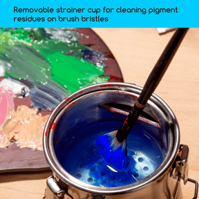 MEEDEN Portable Paint Brush Washer: Airtight Stainless Steel - Medium