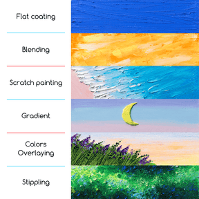 MEEDEN Soft Yellow Oil Pastels 6 Pcs Set