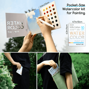 MEEDEN Portable Watercolor Paint Kit – 24 Colors