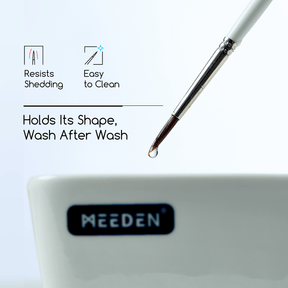 MEEDEN 10 Pcs Detail Paint Brush Set: Fine Tip Nylon Brushes for Miniatures