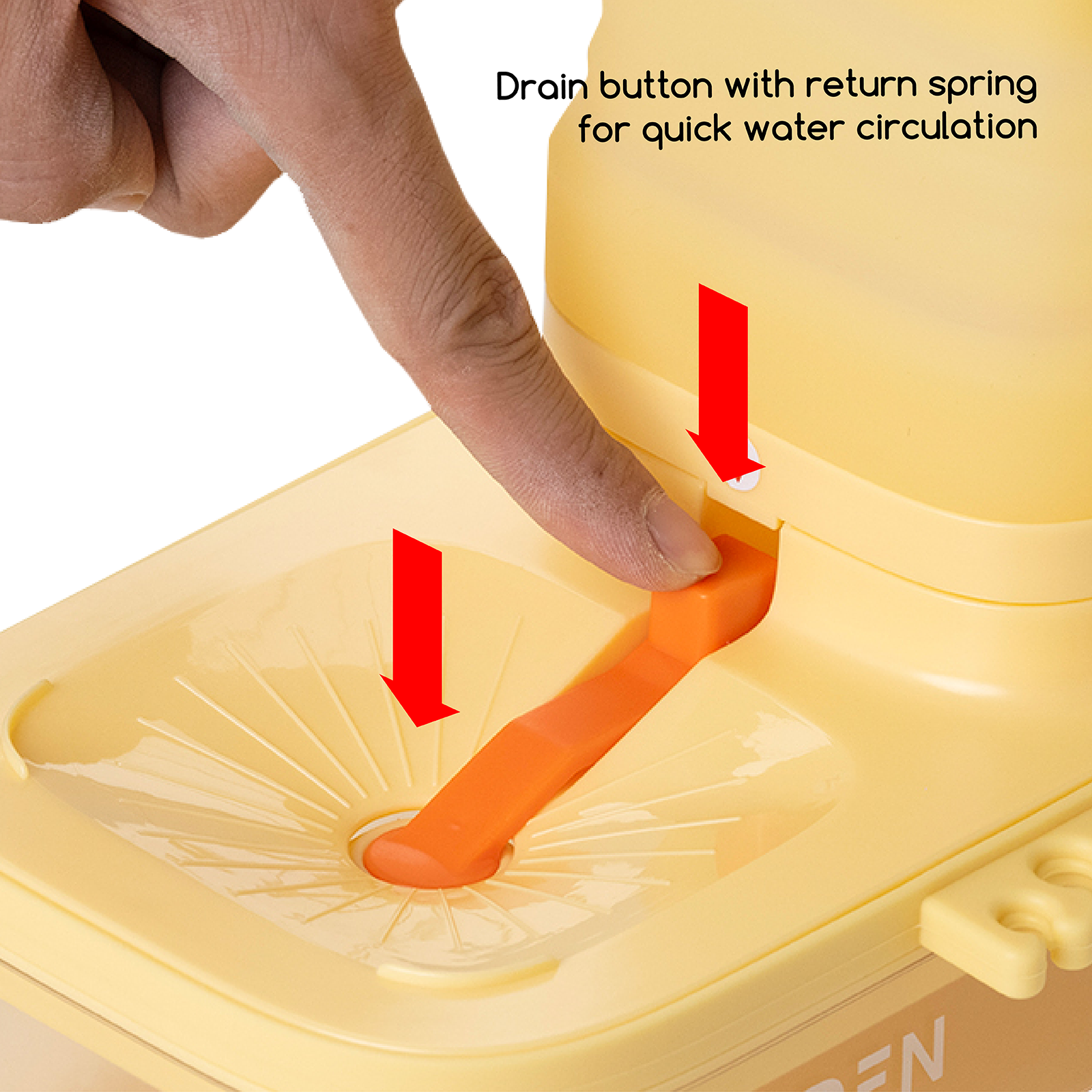 MEEDEN Foldable Paint Brush Cleaner-Yellow