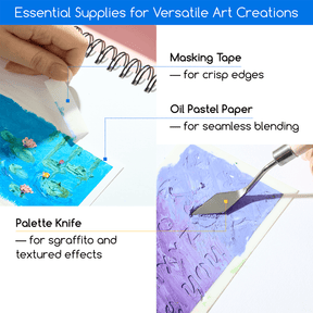 MEEDEN Soft Oil Pastel Kit: 77Pcs All-in-One Oil Pastel Set for Artists