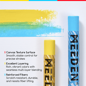 MEEDEN 9 x 12 inches Oil Pastel Paper Pad:  30 Sheets Fine Textured - 140lb/300gsm