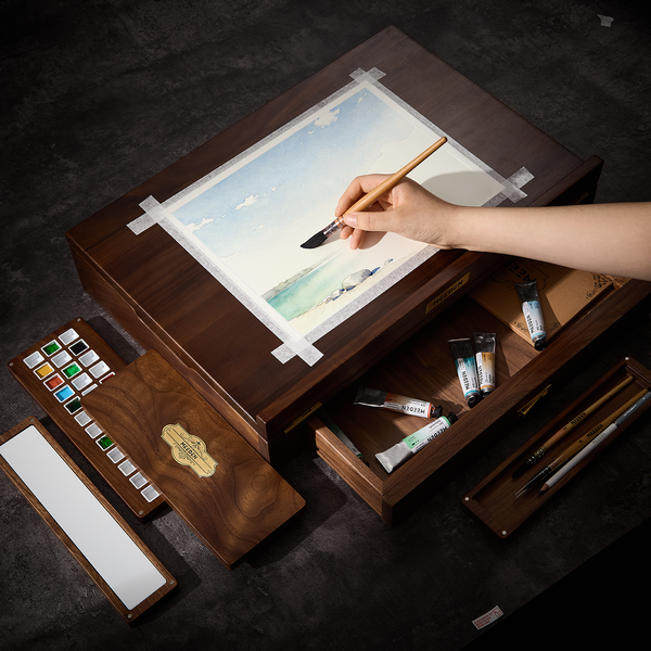 MEEDEN American Black Walnut Tabletop Easel Set