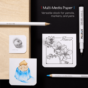 MEEDEN Mini Sketchbook Set – 3 Portable Sizes for On-the-Go Creativity (128lb/190gsm)
