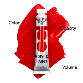 MEEDEN Acrylic Paint Set, 48 Tubes, 12 ml / 0.41 oz