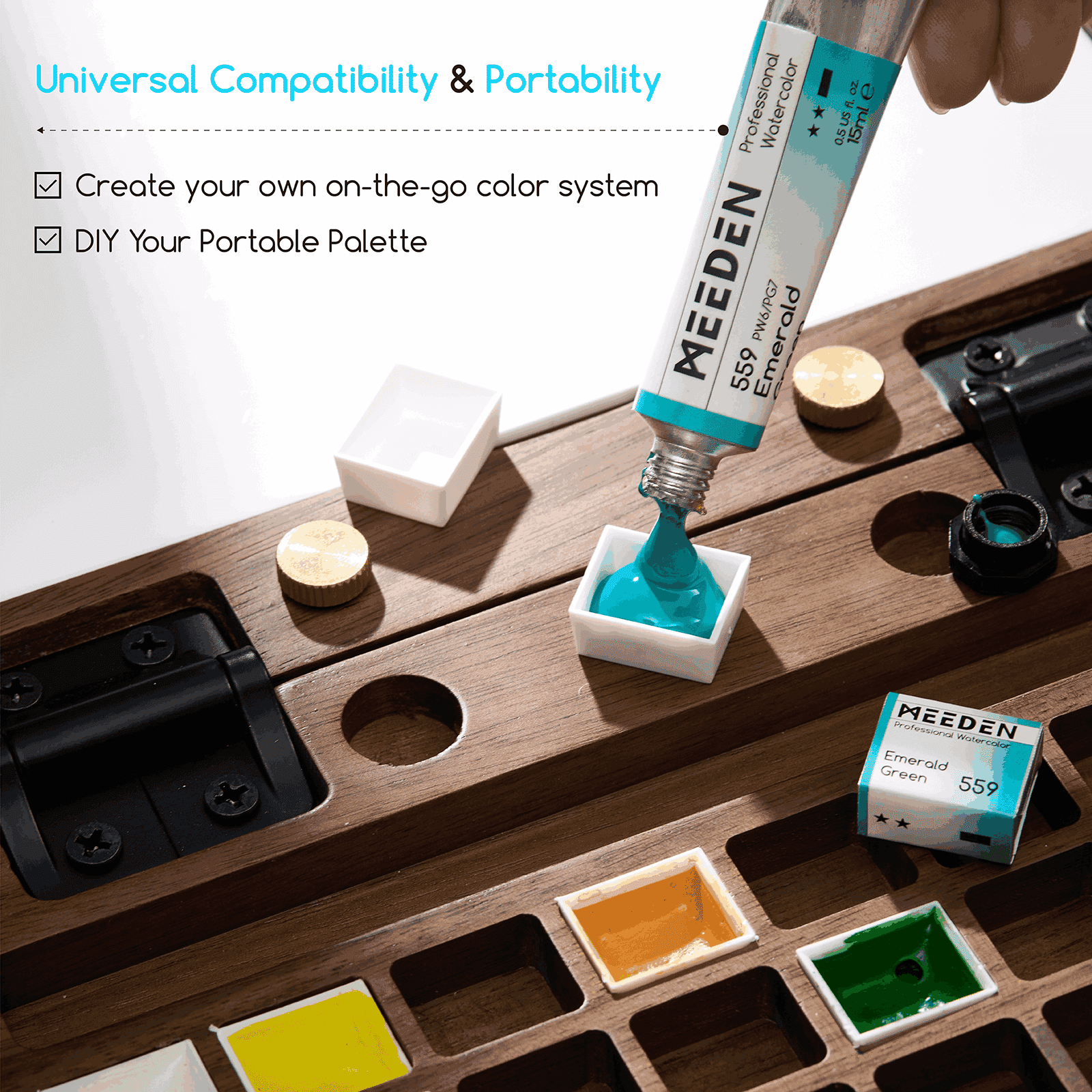 MEEDEN Professional Artist Watercolor Paint, 15ml/0.5oz