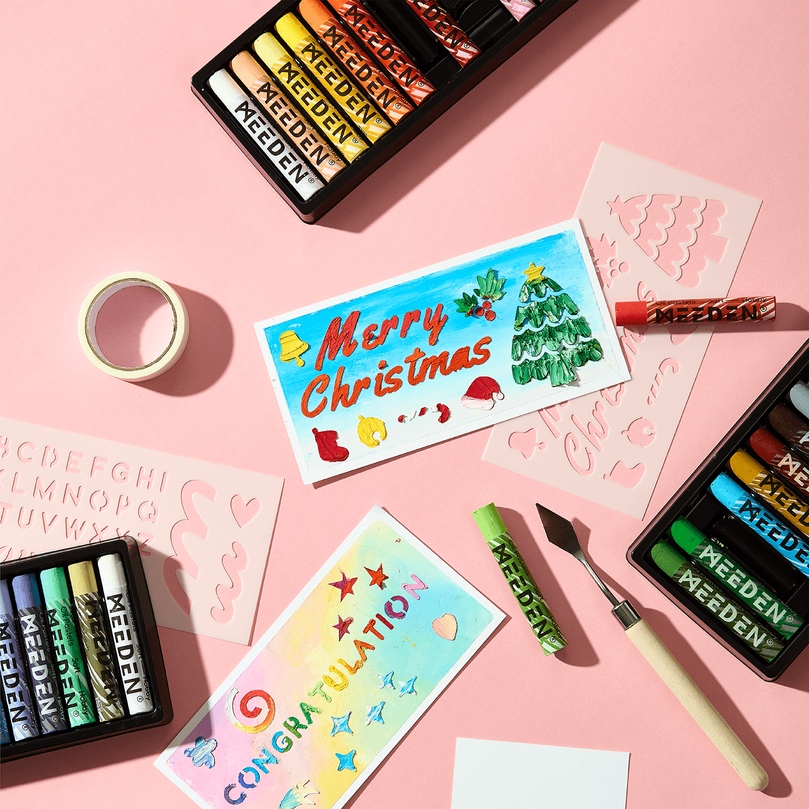 MEEDEN Soft Oil Pastel Kit: 77Pcs All-in-One Oil Pastel Set for Artists