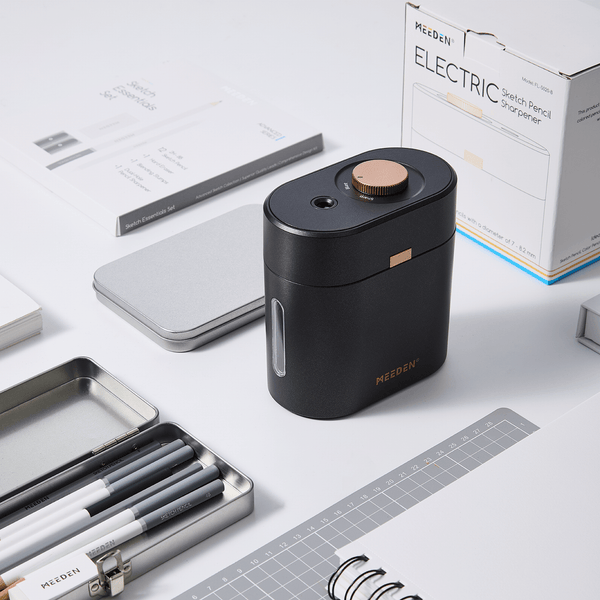 MEEDEN Long Point Pencil Sharpener: Electric Pencil Sharpener for Artist