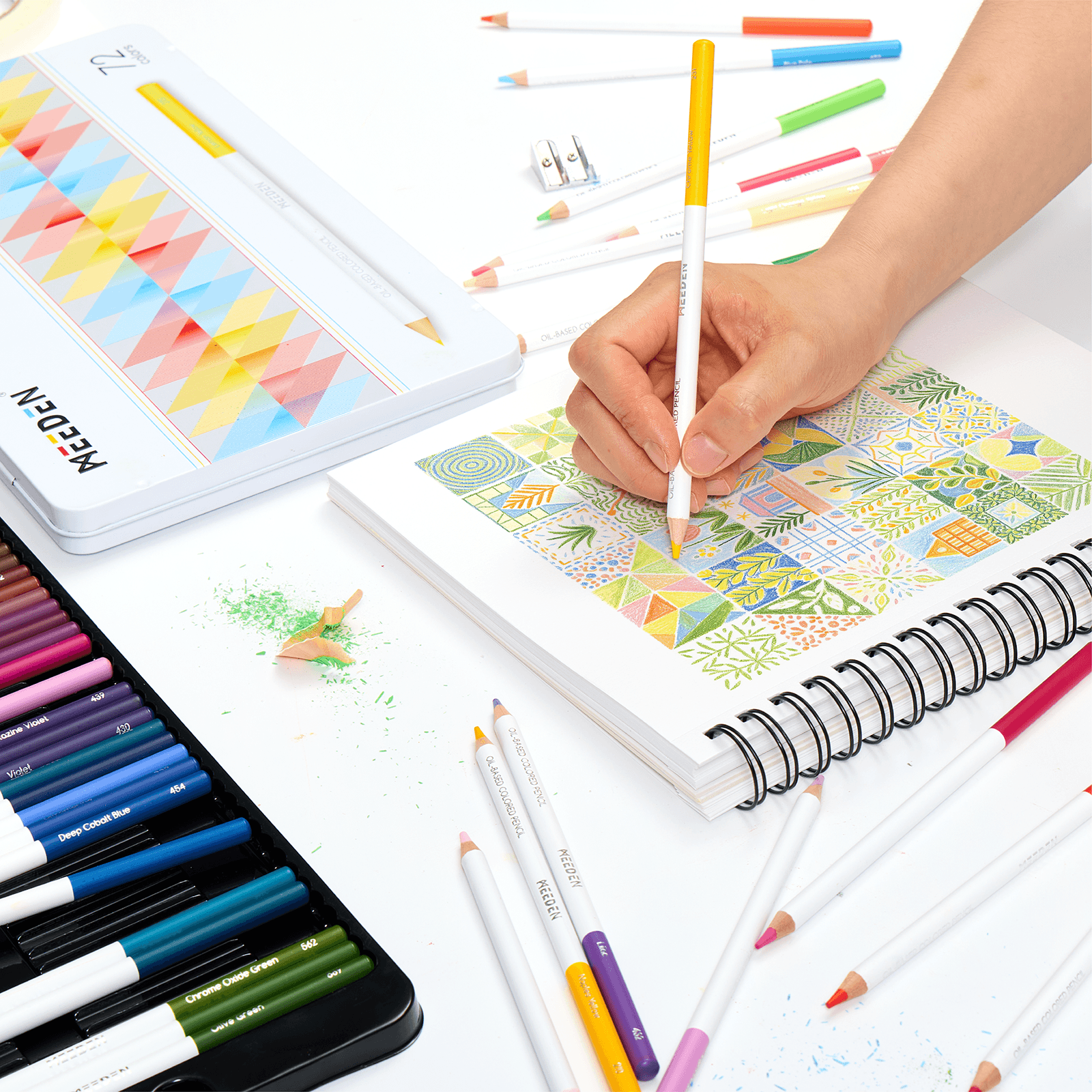 MEEDEN Professional 72-Color Oil Colored Pencils