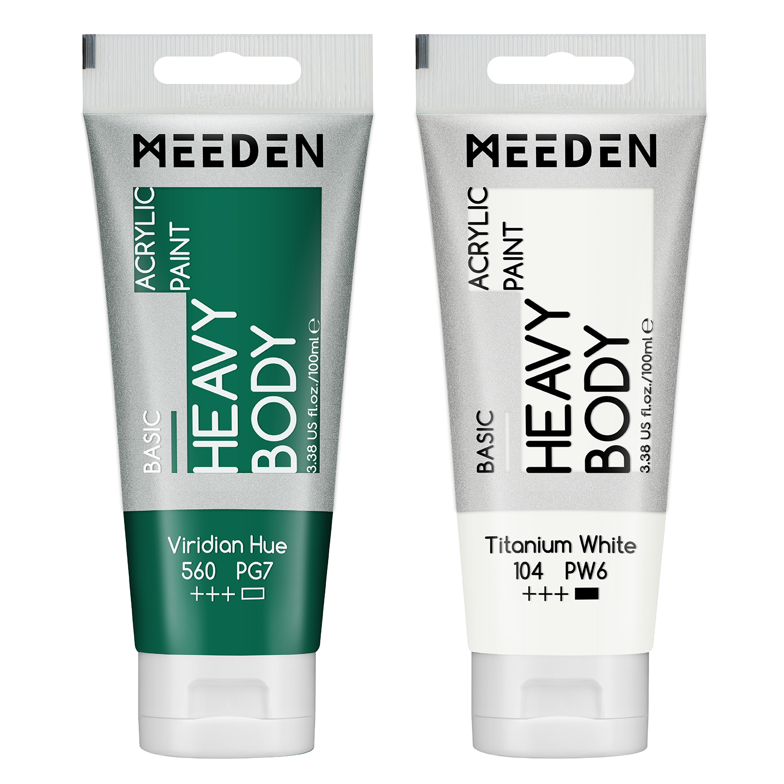 MEEDEN Acrylic Paint Tube, 37 Colors Available, 100ml / 3.38oz