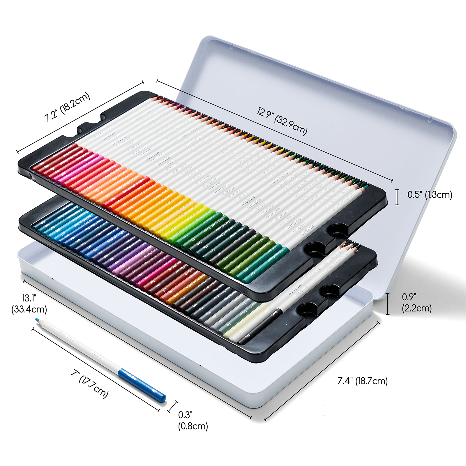 MEEDEN Professional 72-Color Oil Colored Pencils
