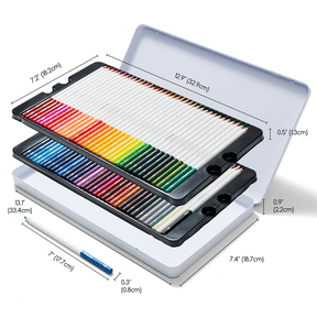 MEEDEN Professional 72-Color Oil Colored Pencils