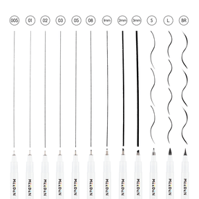 MEEDEN Micro Fineliner Drawing Pens: 12-Size Fine Liner Pen Set -All Black