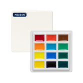 MEEDEN 12-Well Ceramic Paint Palette with Cover