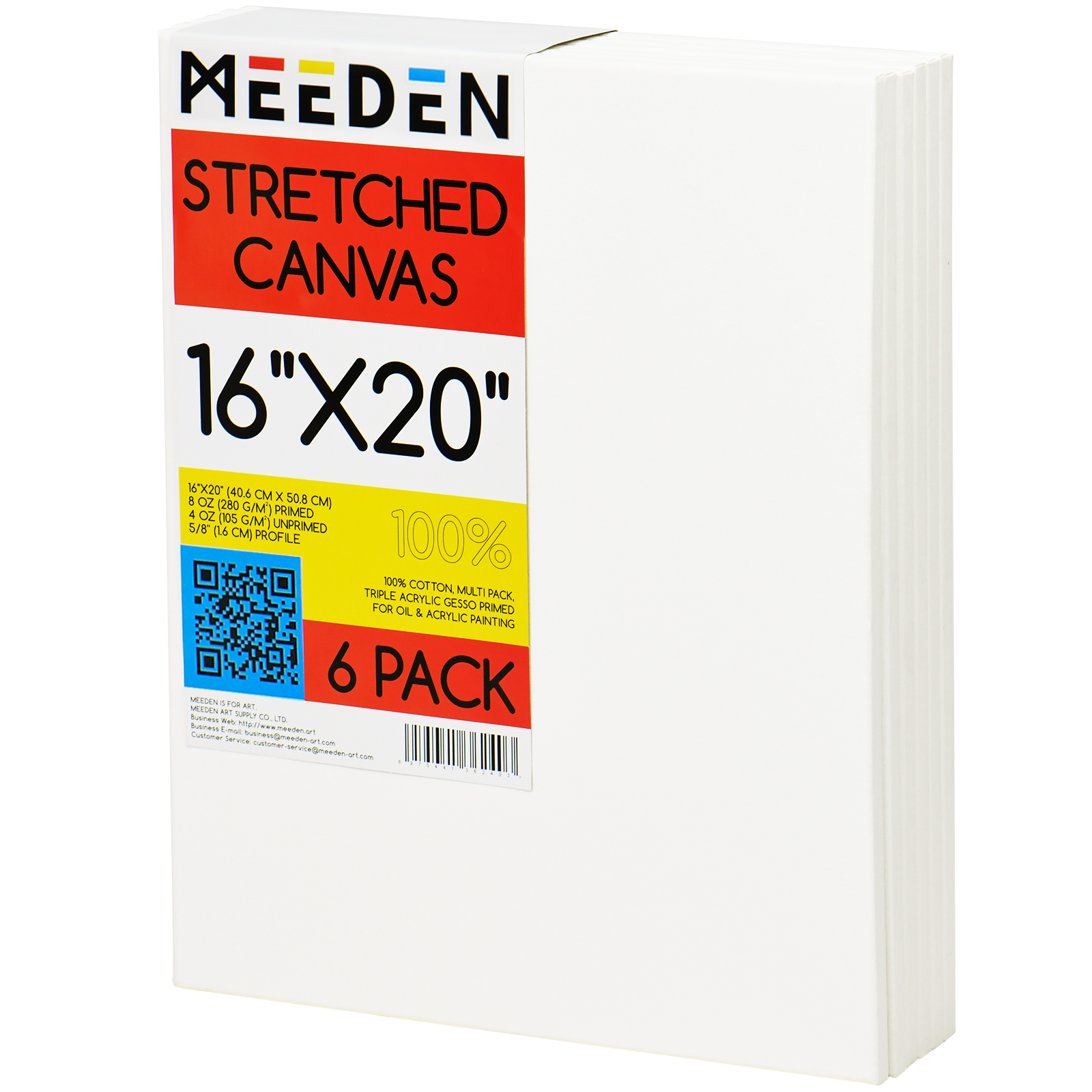 MEEDEN 100% Cotton Stretched Canvas