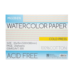 MEEDEN Cold Press & Hot Press & Rough Watercolor Paper Pad