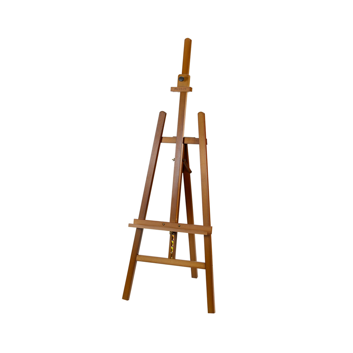 MEEDEN Solid Adjustable A-Frame Painting Beechwood  Art Easel-Walnut-W01D