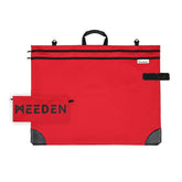 MEEDEN Studio Art Portfolio Case Water-proof with Double compartments 600D, Red, 24" X 31"