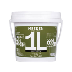 MEEDEN Studio Acrylic Paint-Olive Green, 1L / 33.8 oz