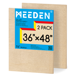 MEEDEN Artist Birch Wood Canvas Board, 1-1/2” Deep