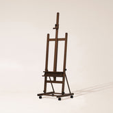 MEEDEN H-Frame Artist Easel with Storage Tray-Walnut-W02