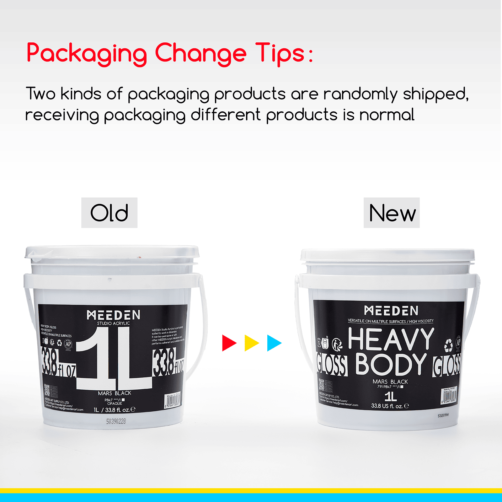 MEEDEN Studio Acrylic Paint,  1 L / 33.8 oz