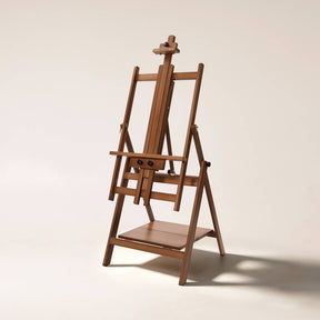 MEEDEN Adjustable Large H-Frame Art Easel Stand-W10B - Walnut
