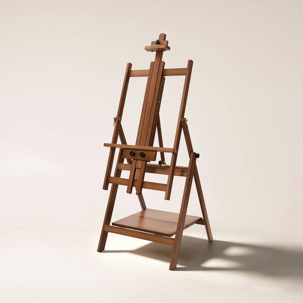 MEEDEN Adjustable Large H-Frame Art Easel Stand-W10B - Walnut