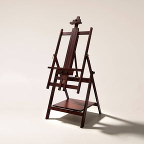 MEEDEN Adjustable Large H-Frame Art Easel Stand-W10B - Dark Walnut
