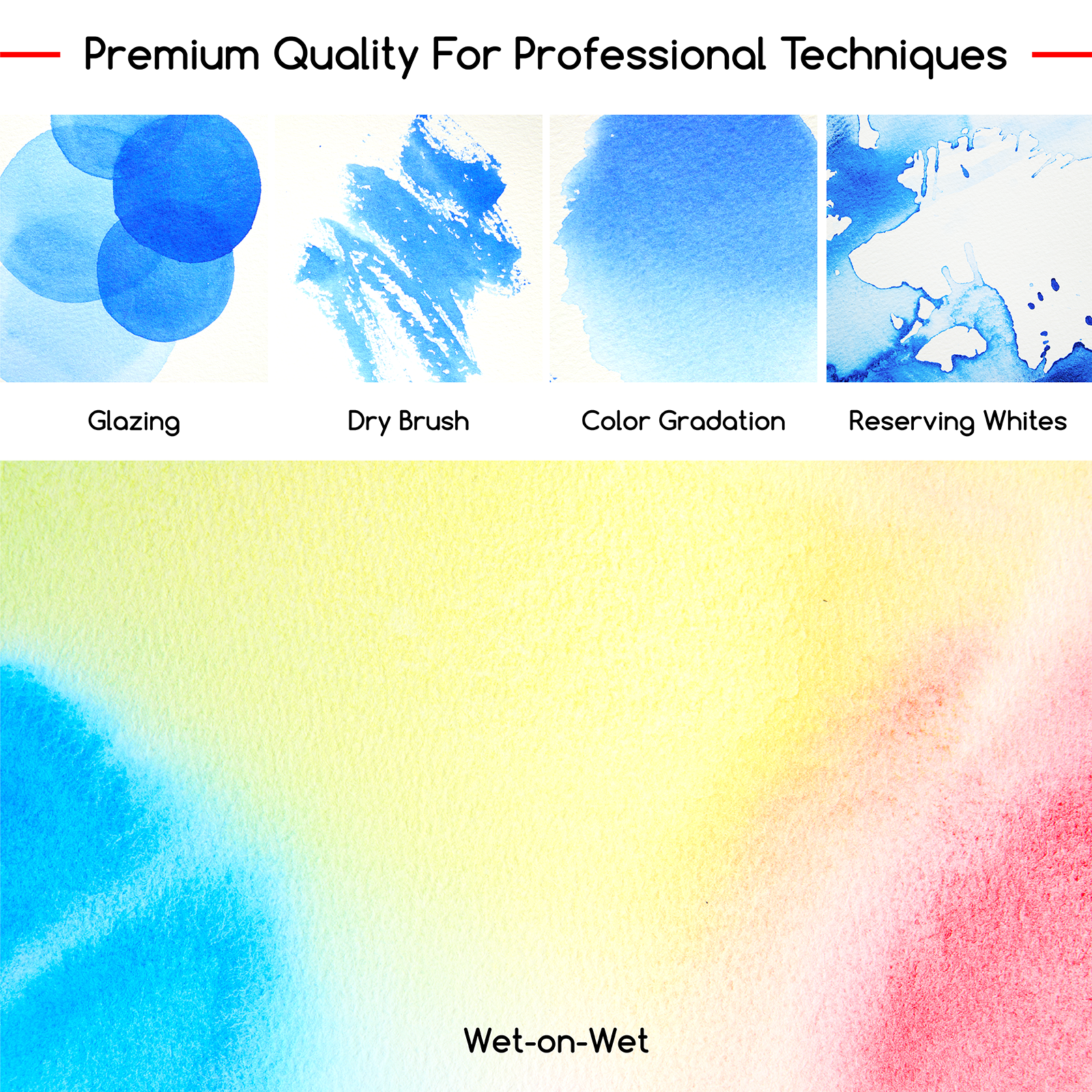 MEEDEN Professional 20 x 15ml (0.5 oz) Colors Watercolor Tubes Paint Set