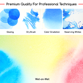 MEEDEN Professional Watercolor Paint Set: 20 x 15ml (0.5 oz) Colors Artist Water Color Tubes