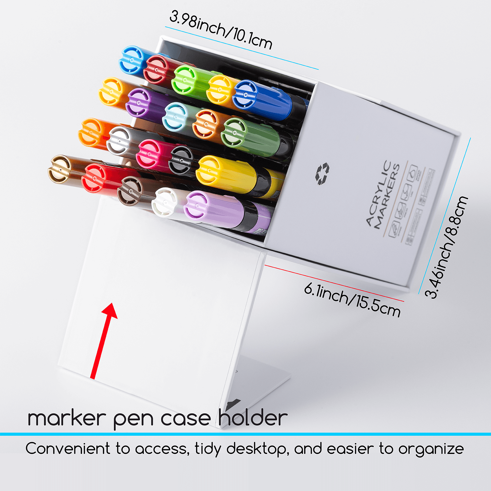 MEEDEN Acrylic Paint Markers Set - 20 Colors