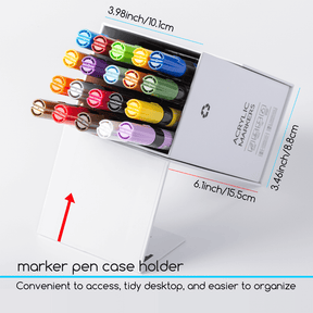 MEEDEN Acrylic Markers Set - 20 Colors, Water-Based Paint Pens with Reversible Medium & Fine