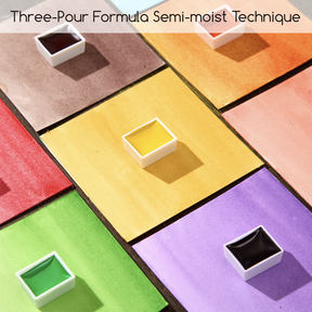 MEEDEN Professinal 24 Colors Semi-Moist Watercolor Paint Set