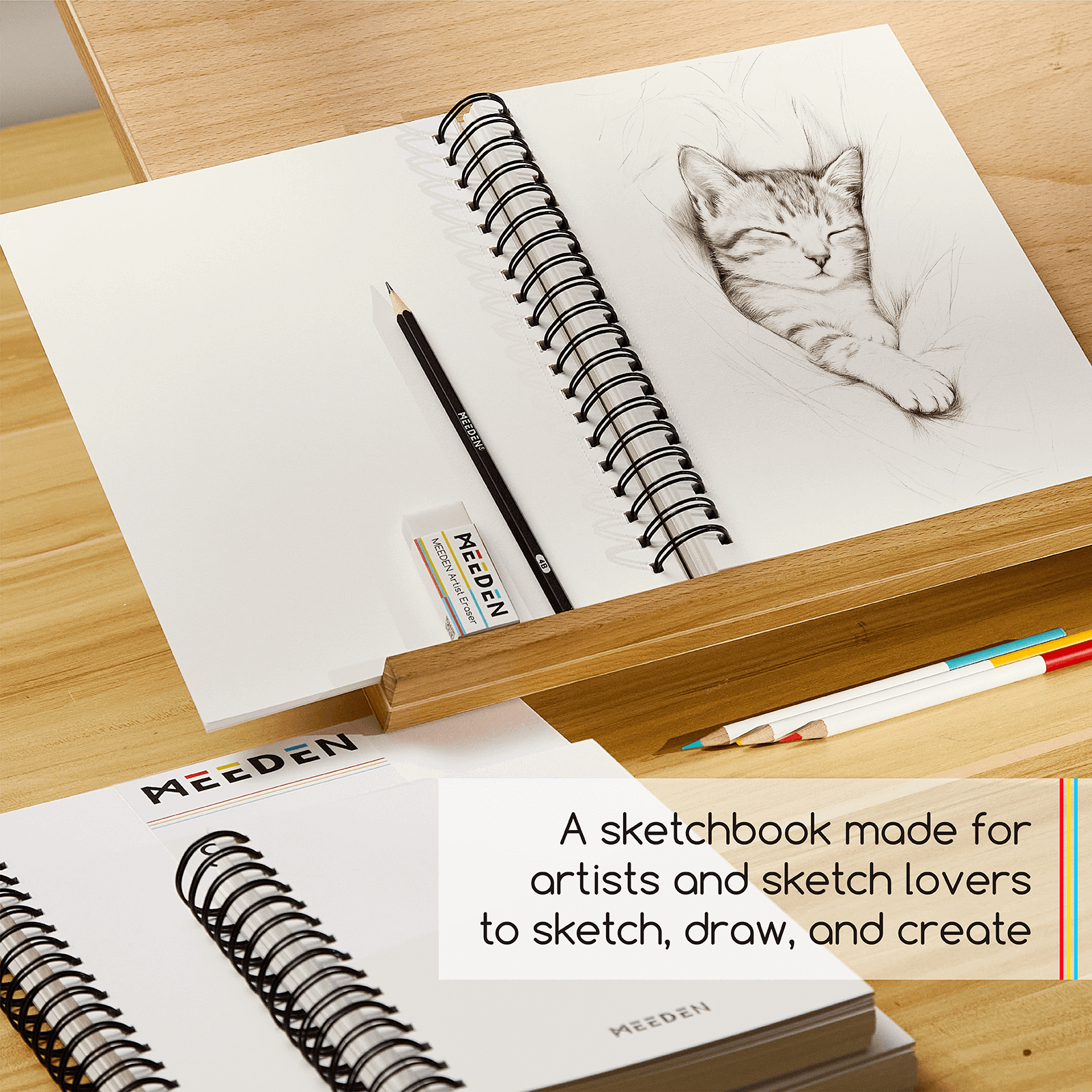 MEEDEN Artist Sketchbook Paper Pad with Heavy Weight Paper