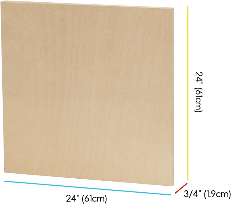 MEEDEN Artist Birch Wood Canvas Board, 3/4” Deep, 24x24 Inch, 2 Pack