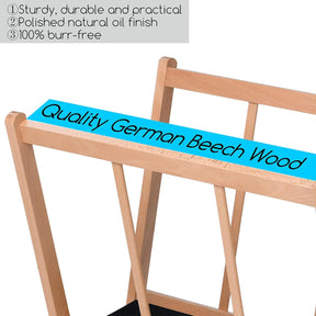 MEEDEN Wooden Large Print Rack with Castors-Natural