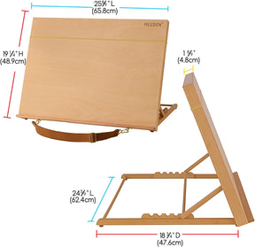 MEEDEN Large Studio Artist Sketching Tabletop Easel