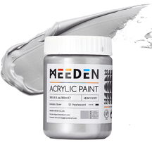 MEEDN Silver Metallic Acrylic Paint, 300ml