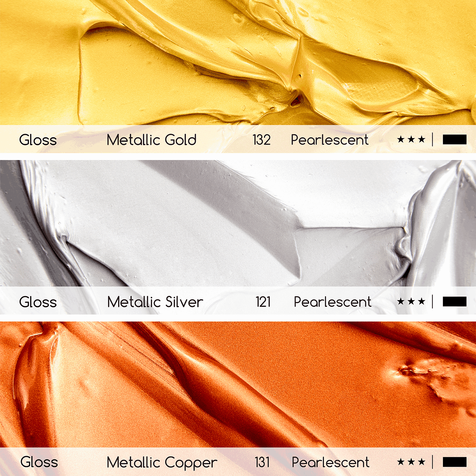 MEEDN Silver Metallic Acrylic Paint, 300ml