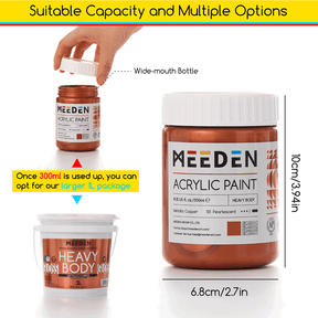 MEEDN Silver Metallic Acrylic Paint, 300ml