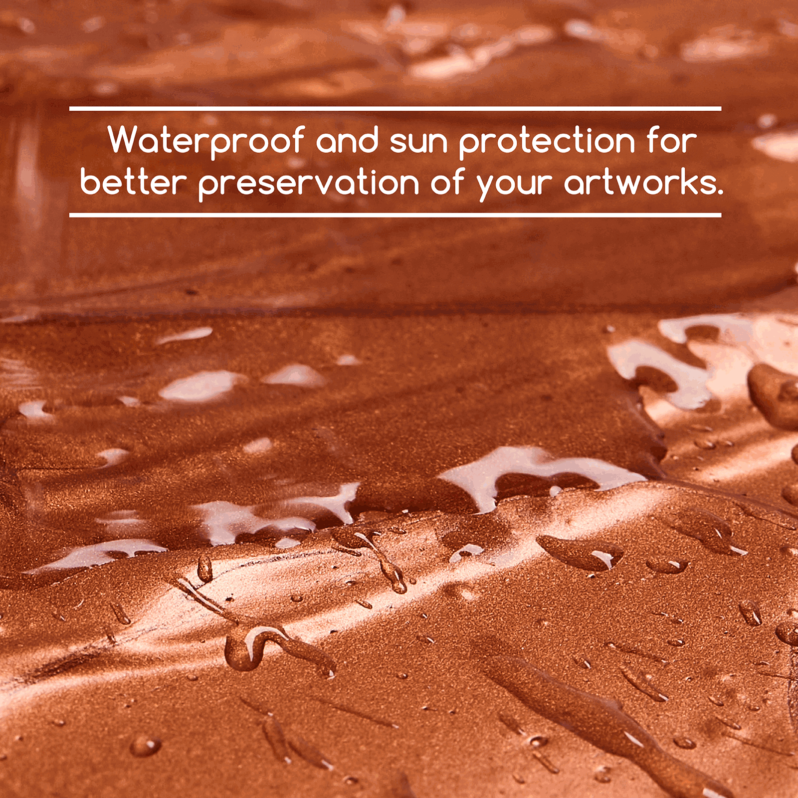 MEEDN 3-Colors Metallic Acrylic Paint Set, 300ml