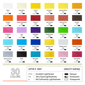 MEEDEN Acrylic Paint Markers Set - 30 Colors