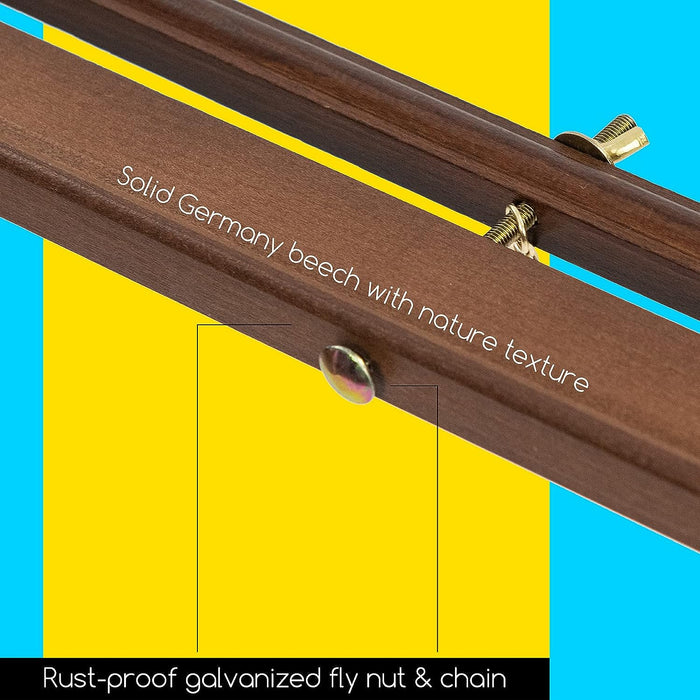 Beech Wood Tripod Display Easel Stand-WJ-7-Walnut