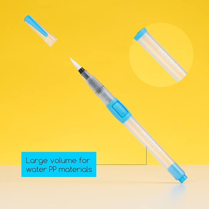MEEDEN Water Brush Pens Set, 6 Pieces Refillable Water Color Brush Pen