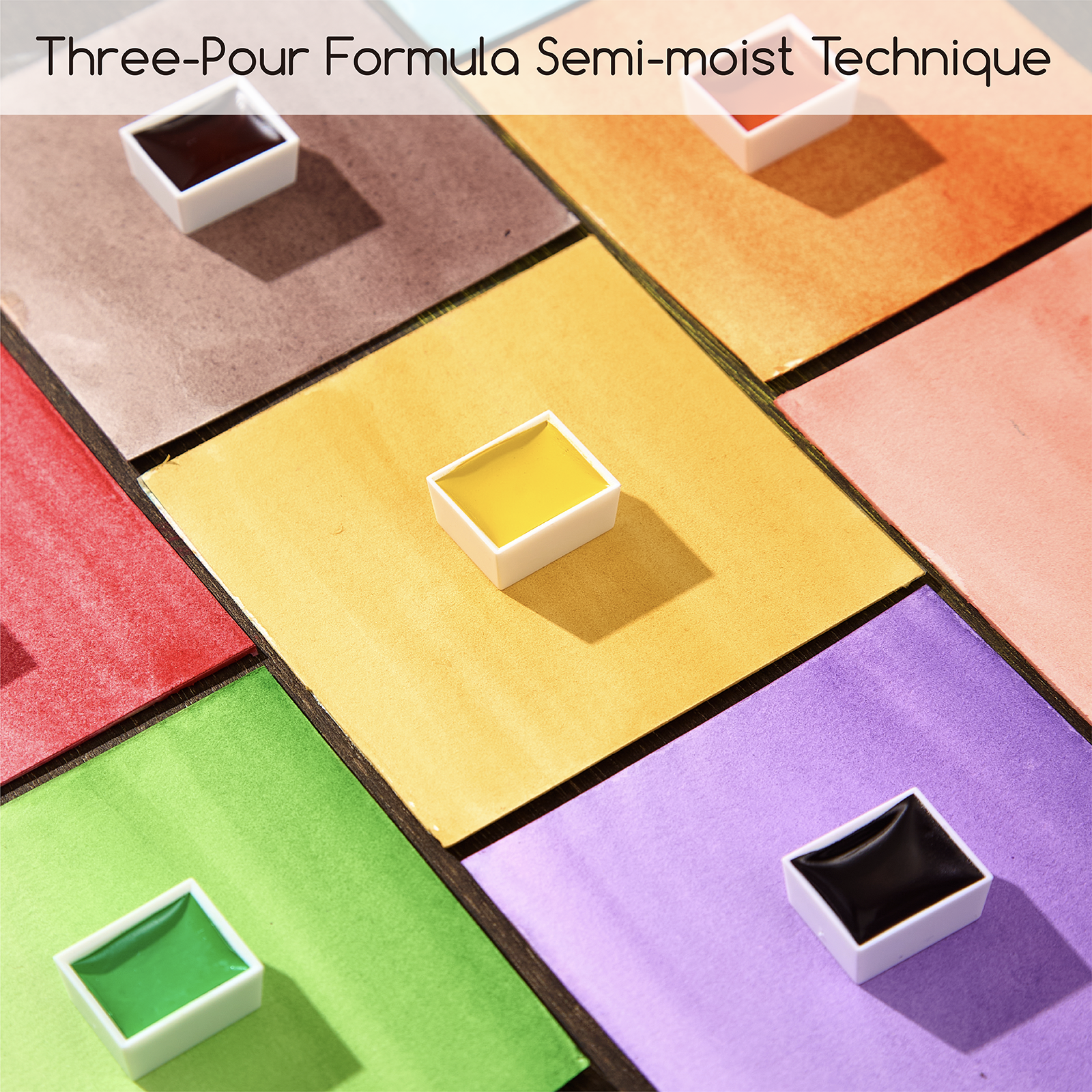 MEEDEN Professinal 40 Colors Semi-Moist Watercolor Paint Set