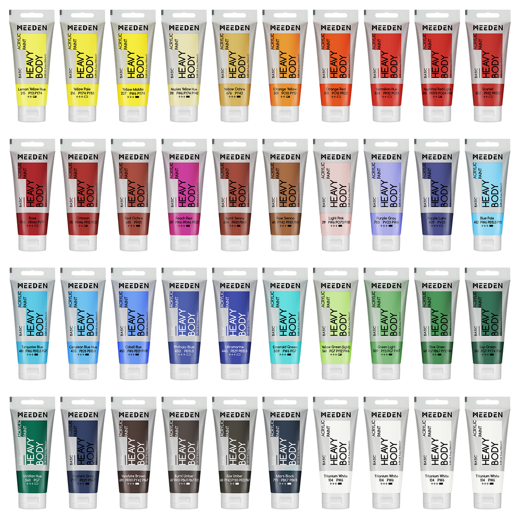Acrylic Paint Tube 40 Set Tube 3.38oz