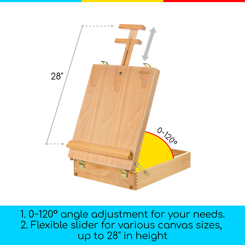 MEEDEN Extra Large Wooden Tabletop Easel- HBX-9A